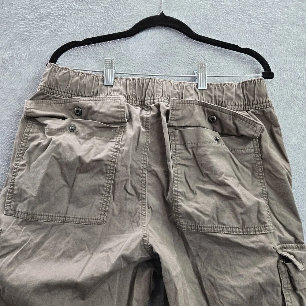 Hollister Men Pants L Brown Slim Straight Epic Flex‎ Cargo Pockets 31